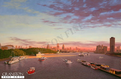 View from Waterloo Bridge by Graeme Lothian. [Original Painting]