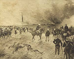 Capture of Coomassie, 1873 by Henry Dupray. [Antique]