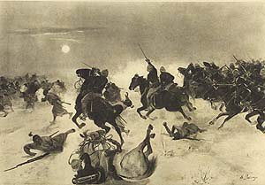 Charge at Kassassin, 1882 by Henry Dupray [Antique]
