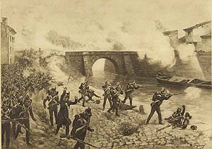 Battle of Toulouse, 1814 by Henry Dupray [Antique]