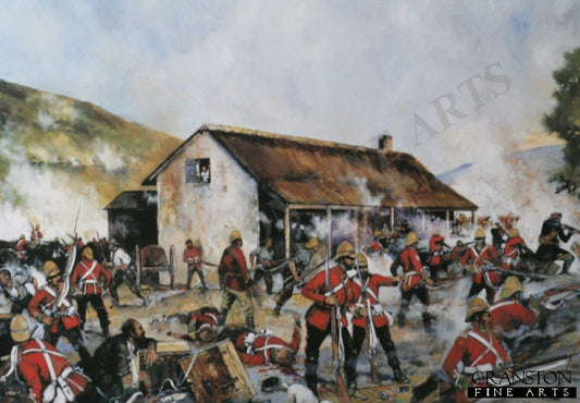 Rorkes Drift 22nd January 1879 - Defending the Hospital by Jason Askew. [Postcard]