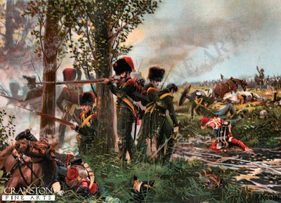 Die Nassauer bei Belle Alliance am 18th Juni 1815 by R Knotel. [Postcard]