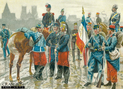 Die Franzosische Armee by R Knotel. [Postcard]