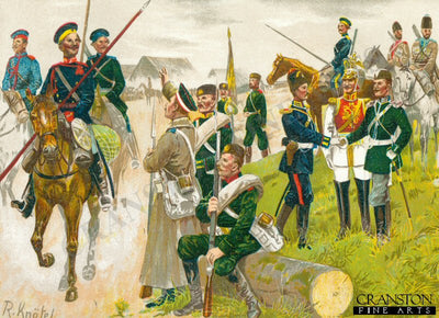 Die Russische Armee by R Knotel. [Postcard]