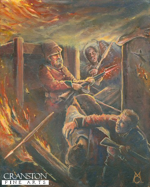 Pinned Like Rats in a Hole by Mark Churms [Original Painting]