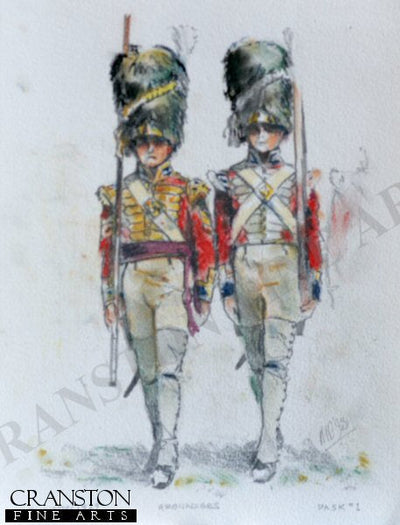 Grenadiers, 1829 by Mark Churms. [Original Painting]