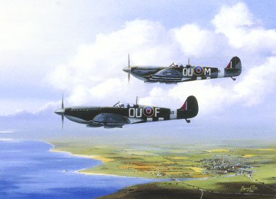 MkIX Spitfires, June 1944 by Barry Price. [Print]