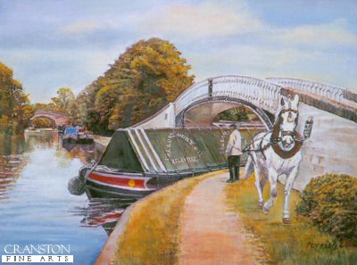 Horse Towing Canal Freight by Kevin Parrish. [print]