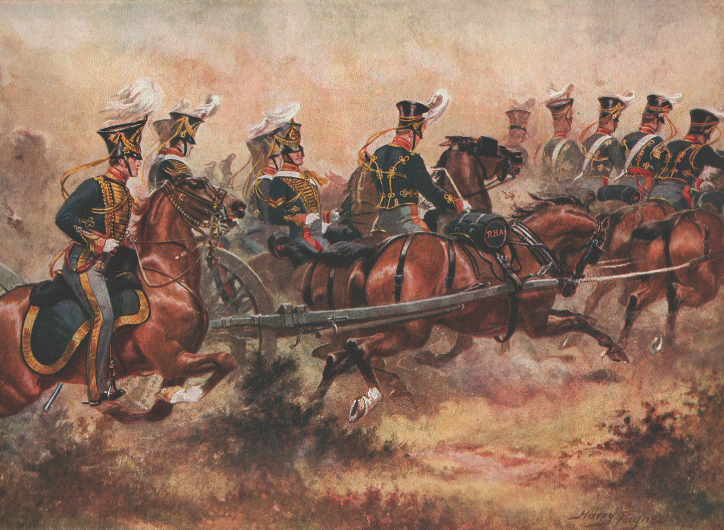 Royal Horse Artillery, c.1832 by Harry Payne [New Print Edition]