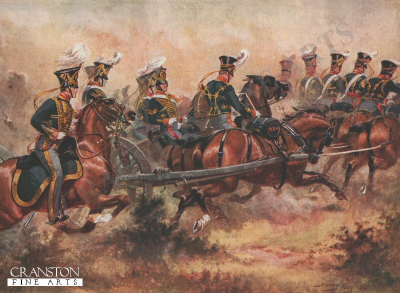 Royal Horse Artillery, c.1832 by Harry Payne [Postcard]