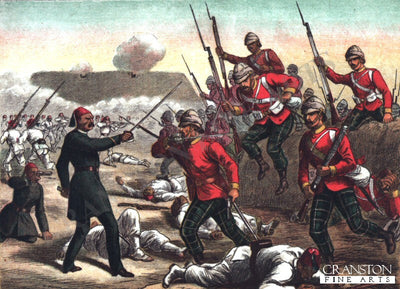 The Highland Light Infantry in the Entrenchment at Tel-El-Kebir by Richard Simkin [Postcard]
