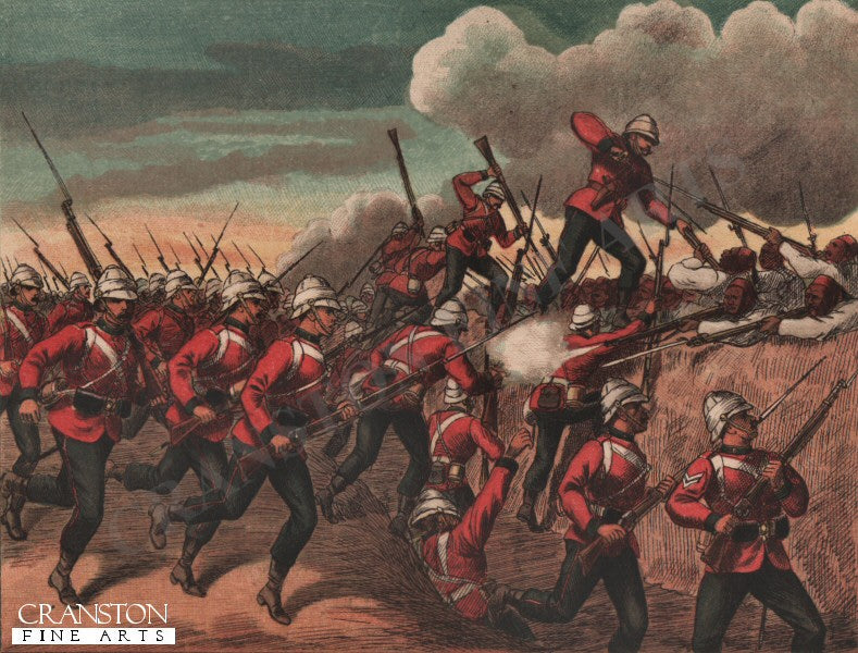 The Royal Irish Regiment at the Battle of Tel-El-Kabir by Richard Simkin [Postcard]