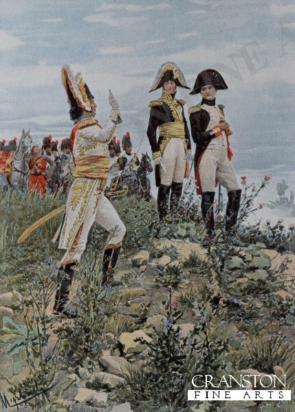 Prince Murat Saluting The Emperor Napoleon by Felician Myrbach [Postcard]