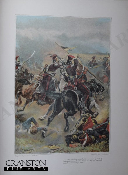 The Light Horse at Wagram by Henri Dupray. [Antique]