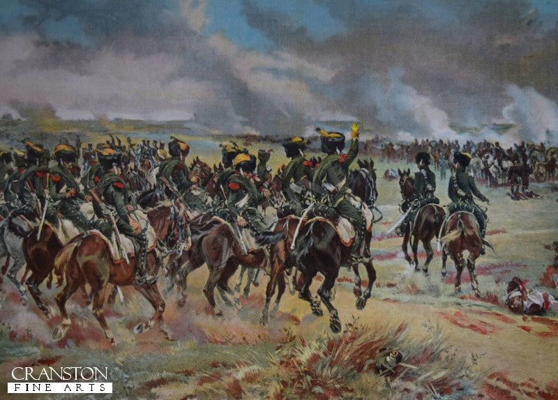 The 20th Chasseurs at Wagram by Henri Dupray [Postcard]