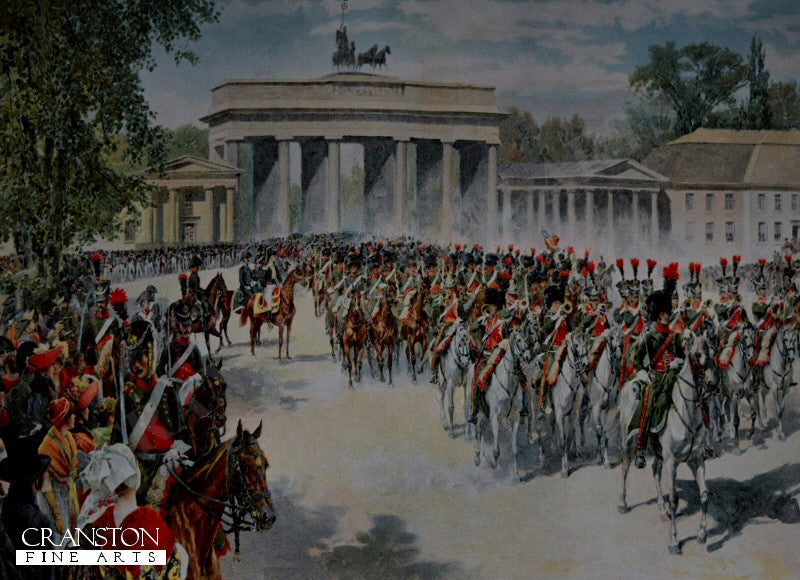 Entrance of the French Army into Berlin by Felicien Myrbach. [Postcard]