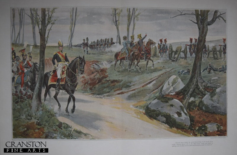 General Drouot and the Guard Artillery at Hanau by Lucien Sergent. [Antique]
