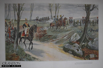 General Drouot and the Guard Artillery at Hanau by Lucien Sergent. [Antique]