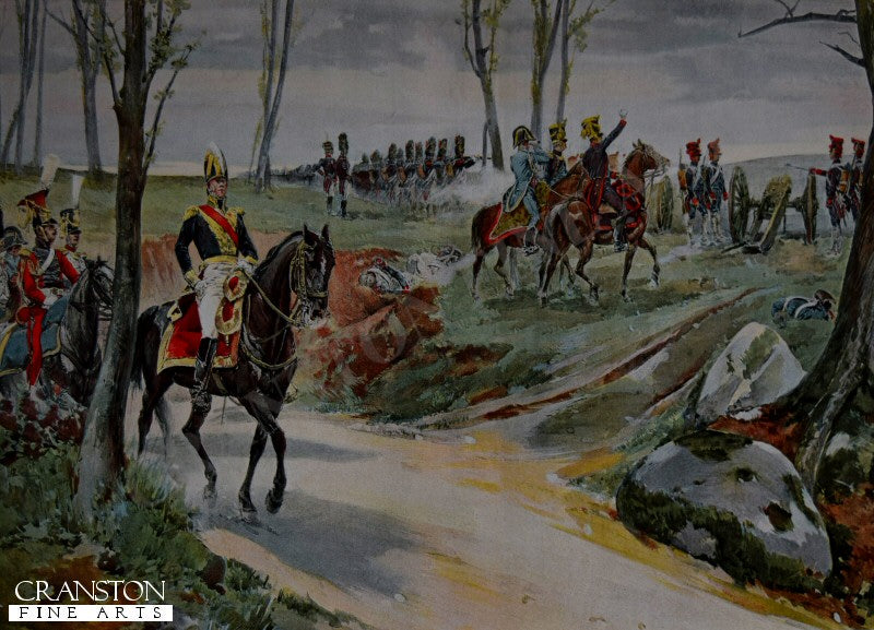 General Drouot and the Guard Artillery at Hanau by Felicien Myrbach. [Postcard]