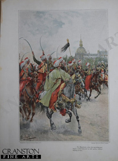 The Mamelukes by Felician Myrbach. [Antique]