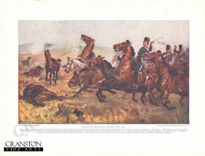 Battle of Balaclava by John Charlton. [Antique]