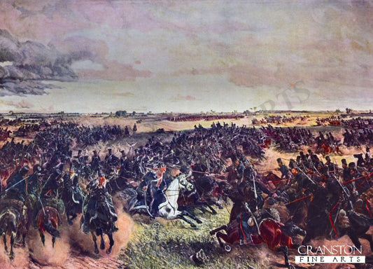 The Battle of Mir on 9th of July 1812 by Nikolai Pavlovich Krasovsky [Postcard]