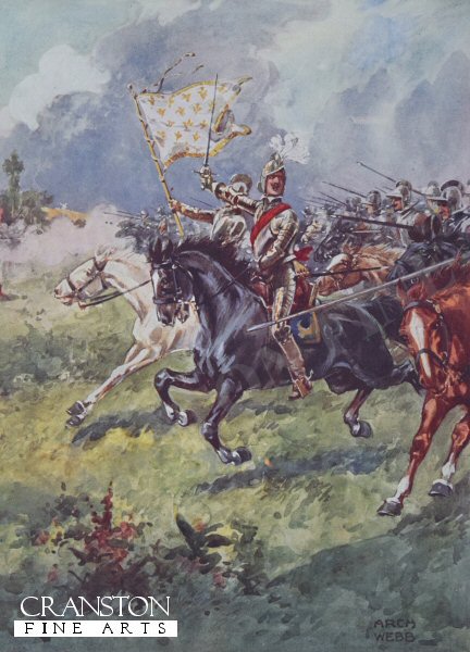 A Thousand Knights Pressing Close Behind the Snow-White Crest by Archibald Webb [Postcard]