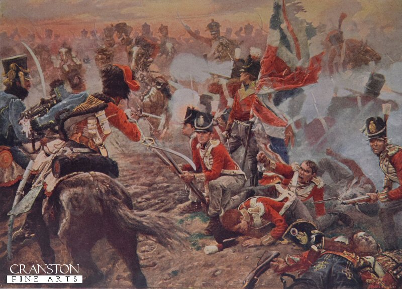 The Battle of Quatre Bras by Vereker Monteith Hamilton [Postcard]