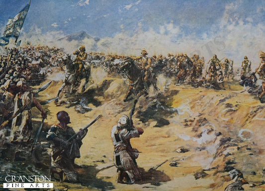 The Charge of the 21st Lancers at Amdurman, April 8th 1898 by Edward Matthew Hale [Postcard]