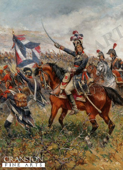 General Charles Pierre Francois Augereau at the Battle of Castiglione by Paul Emile Leon Perboyre. [Postcard]