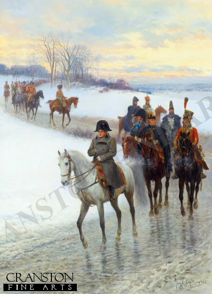 Napoleon Leading His Army by Jan Van Chelminski [Postcard]