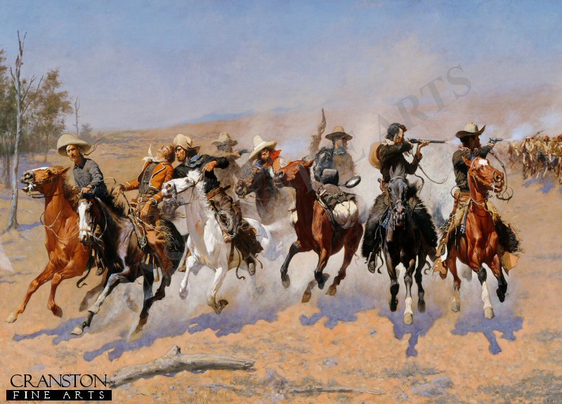 A Dash for the Timber by Frederic Remington [Postcard]