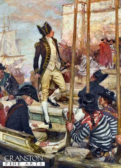 Lord Nelson at the Battle of Copenhagen by Arthur David McCormick [Postcard]