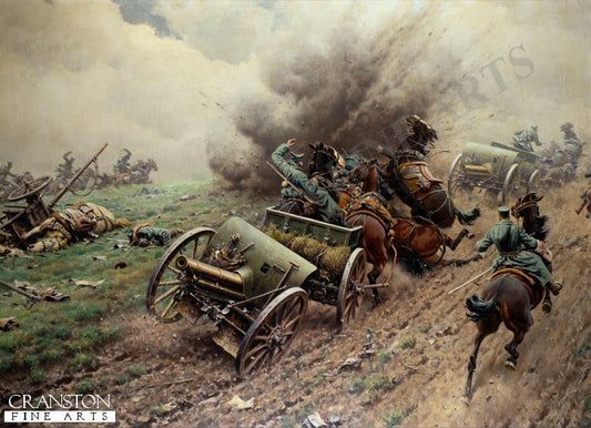 Field Artillery Under Attack by Hugo Ungewitter [Postcard]