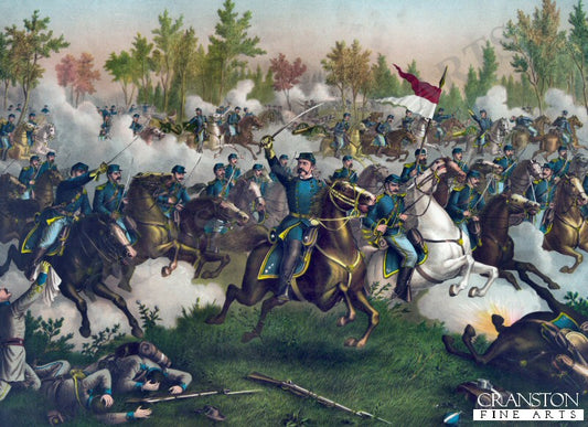 The Battle of Cedar Creek - October 19th 1864 by Louis Kurz [Postcard]