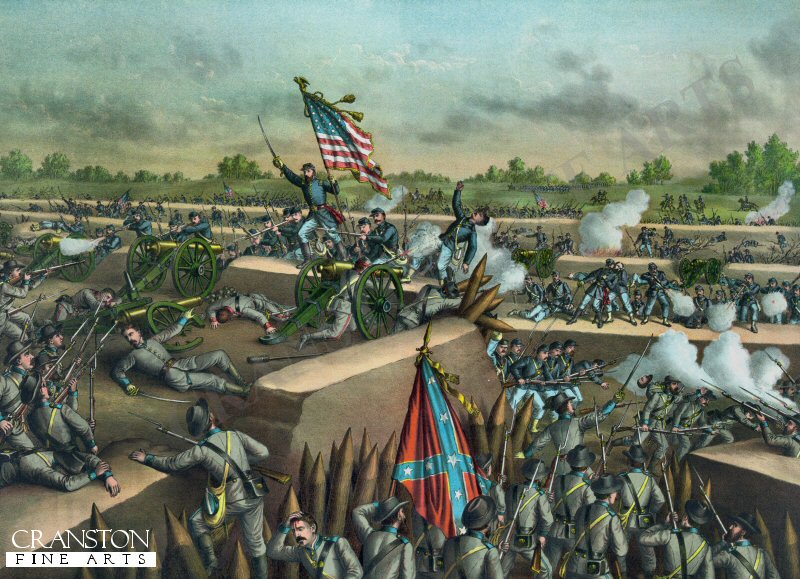 The Fall of Petersburg - April 2nd 1865 by Louis Kurz [Postcard]