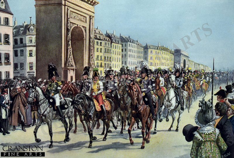 Entry of the Allies into Paris on the 31st of March, 1814 by Richard Knötel [New Print Edition]