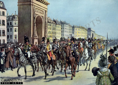 Entry of the Allies into Paris on the 31st of March, 1814 by Richard Knotel [Postcard]
