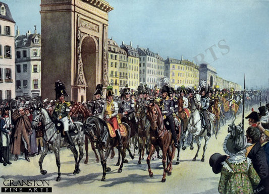 Entry of the Allies into Paris on the 31st of March, 1814 By Richard Knotel [Postcard]