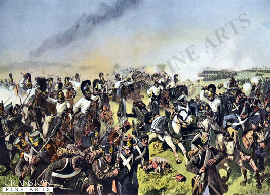 Victory of Bluchers Cavalry Near Haynau on May 26, 1813 By Richard Knotel [Postcard]