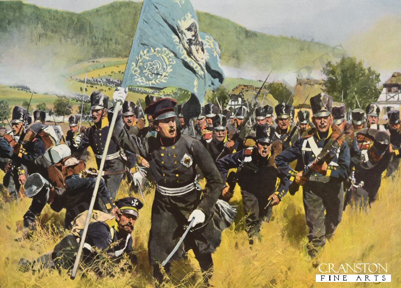 The Battle of Kulm, 30th of August 1813 By Carl Rochling [Postcard]