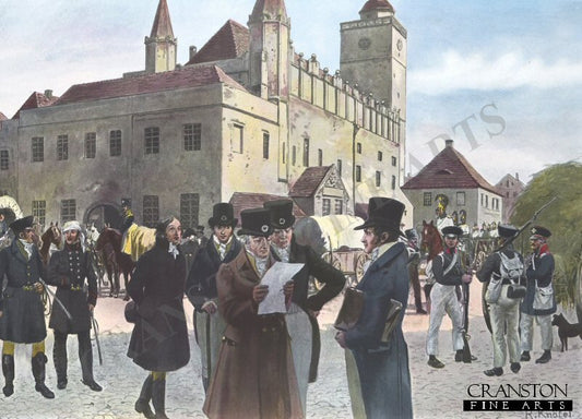 In Front of the Town Hall of Reichenbach By Richard Knotel [Postcard]