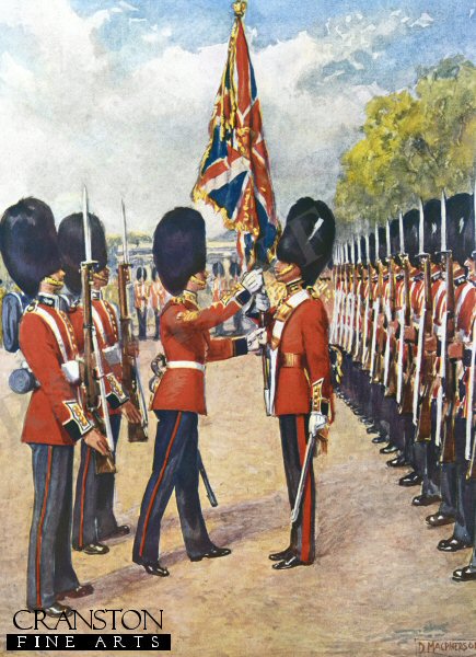 The Grenadier Guards Saluting The Colour by Douglas Macpherson [Postcard]