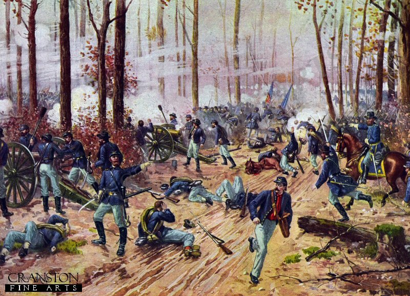 The Battle of Shiloh - April 6th and 7th, 1862 by Henry Alexander Ogden [Postcard]