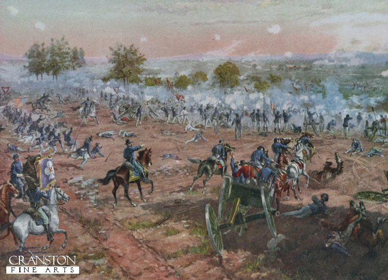 The Battle of Gettysberg - July 1st to 3rd, 1863 by Henry Alexander Ogden [Postcard]