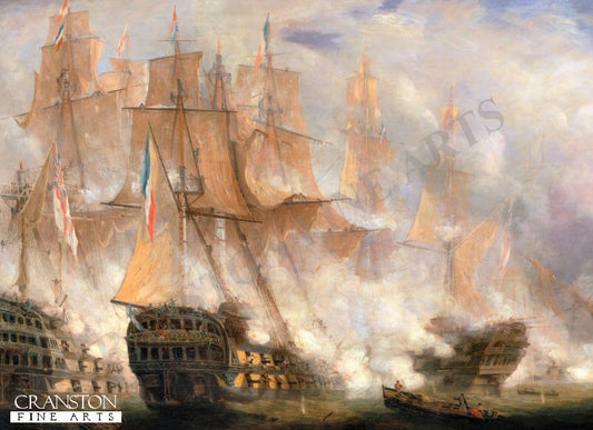 The Battle of Trafalgar by John Christian Schetky [Postcard]