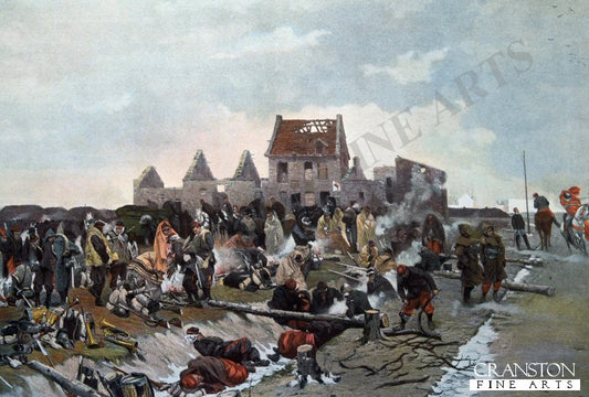 Bivouac at Le Bourget, December 21, 1870 by Alphonse de Neuville [New Print Edition]