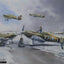 Hawker Hurricanes of Eagle Squadron, Winter 1940 by Bob Murray [Greetings Card]