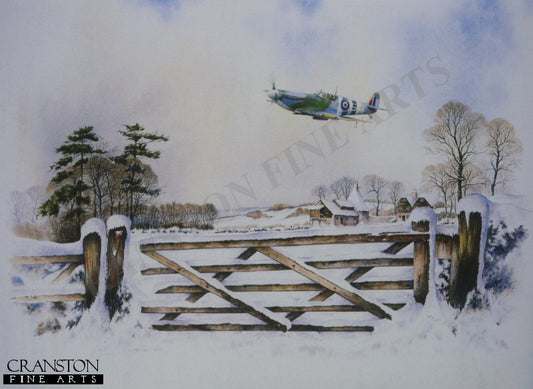 Winter Salute - Spitfire by Bob Murray [Greetings Card]