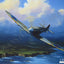Coastal Patrol Spitfire by Barry Price [Greetings Card]